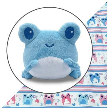 Plushie Tote Bag - Trans Frog